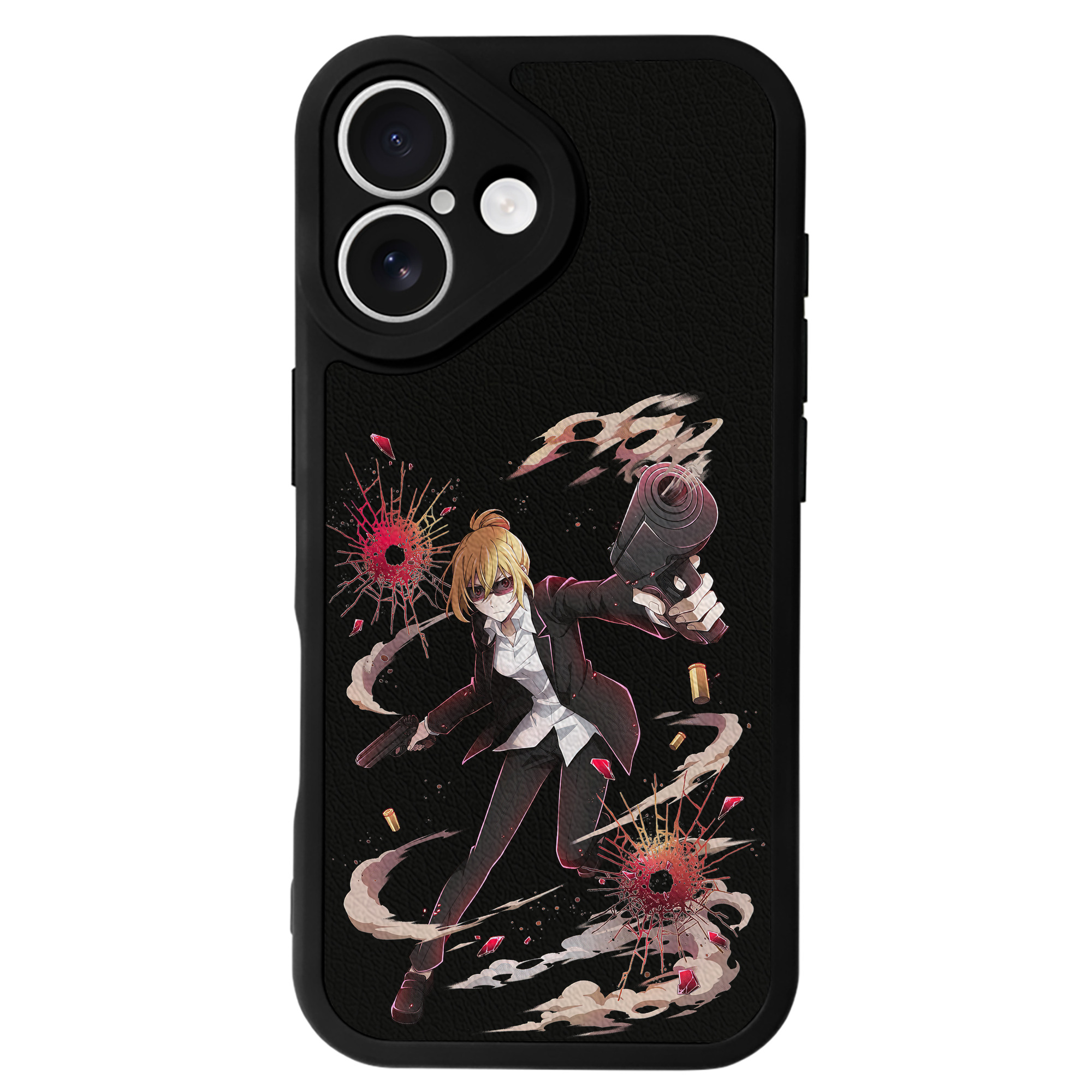 （画像用） 文豪ストレイドッグス Bungo Stray Dogs 【iPhone 16シリーズ対応】シリコンスマホケース（レザー調） 材質：シリコン
